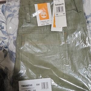 Timberland Sage Green Straight Fit Trousers